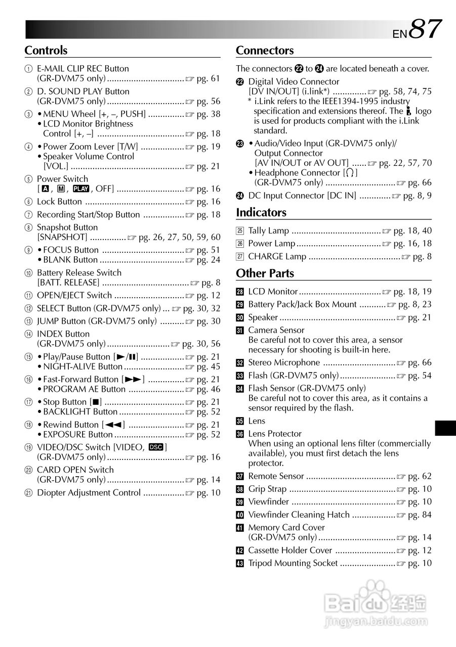 胜利JVC GR-DVM75数码摄像机使用说明书:[9]
