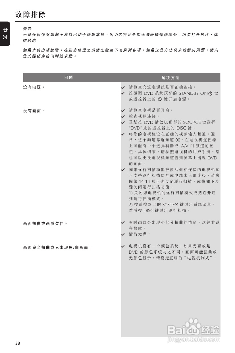 飞利浦MCD300/93 DVD微型影院使用说明书:[2]