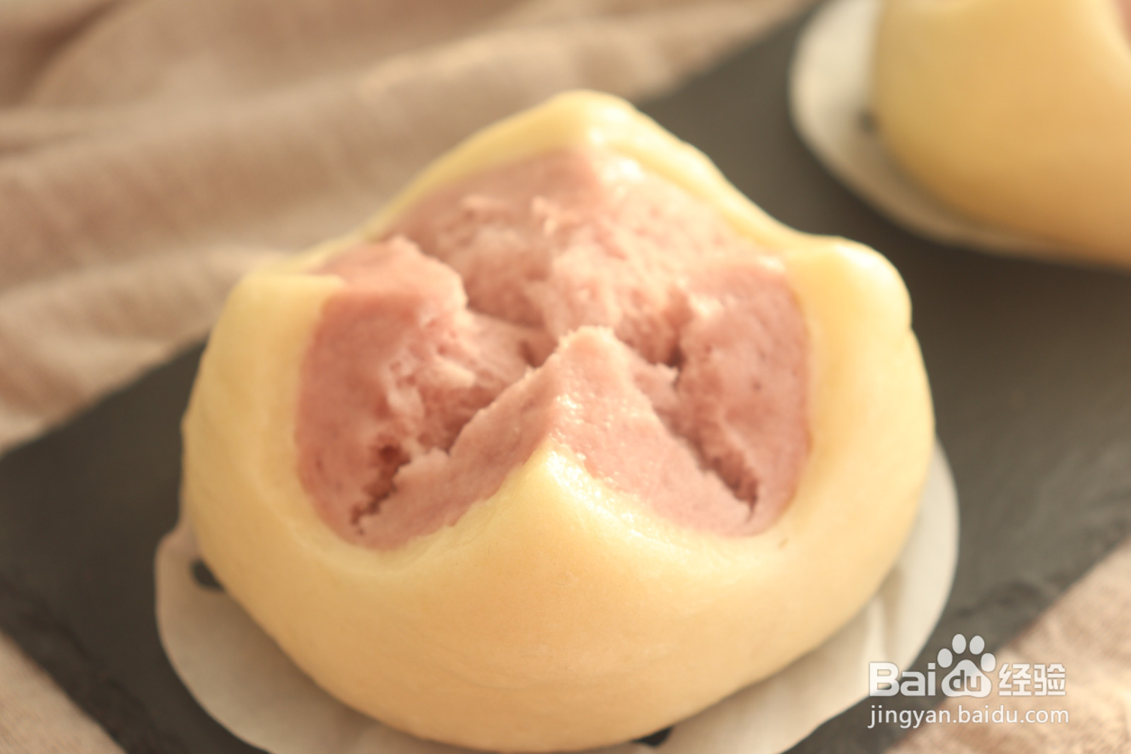 紫薯开花馒头的做法