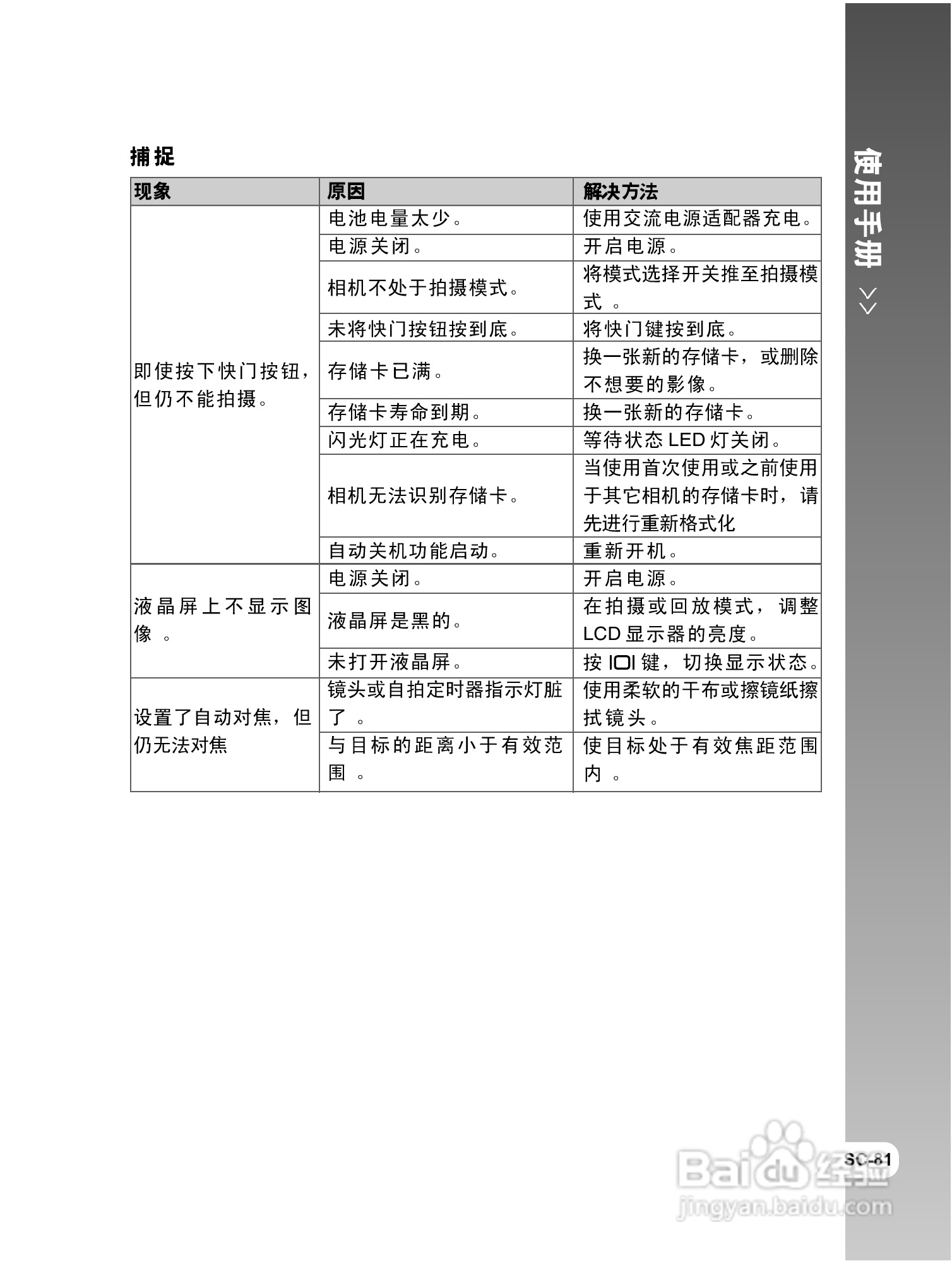 威达ViviCam 8300s数码相机使用说明书:[9]