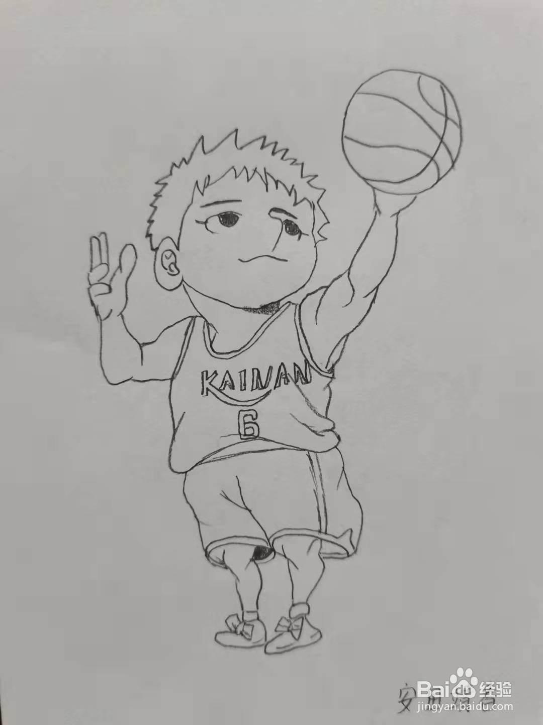 灌篮高手里面的安田靖春怎么画