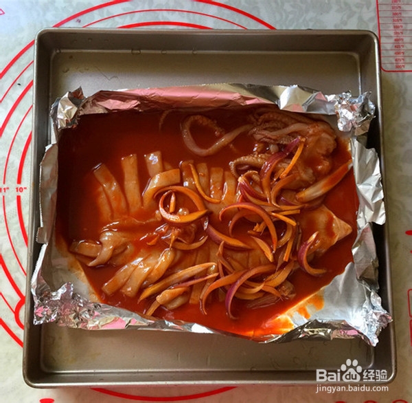 辣酱烤鱿鱼的制作方法