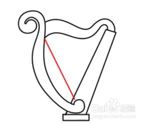 简笔画---如何画竖琴
