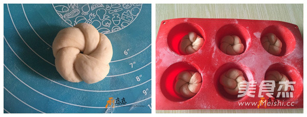 花朵老面包的做法