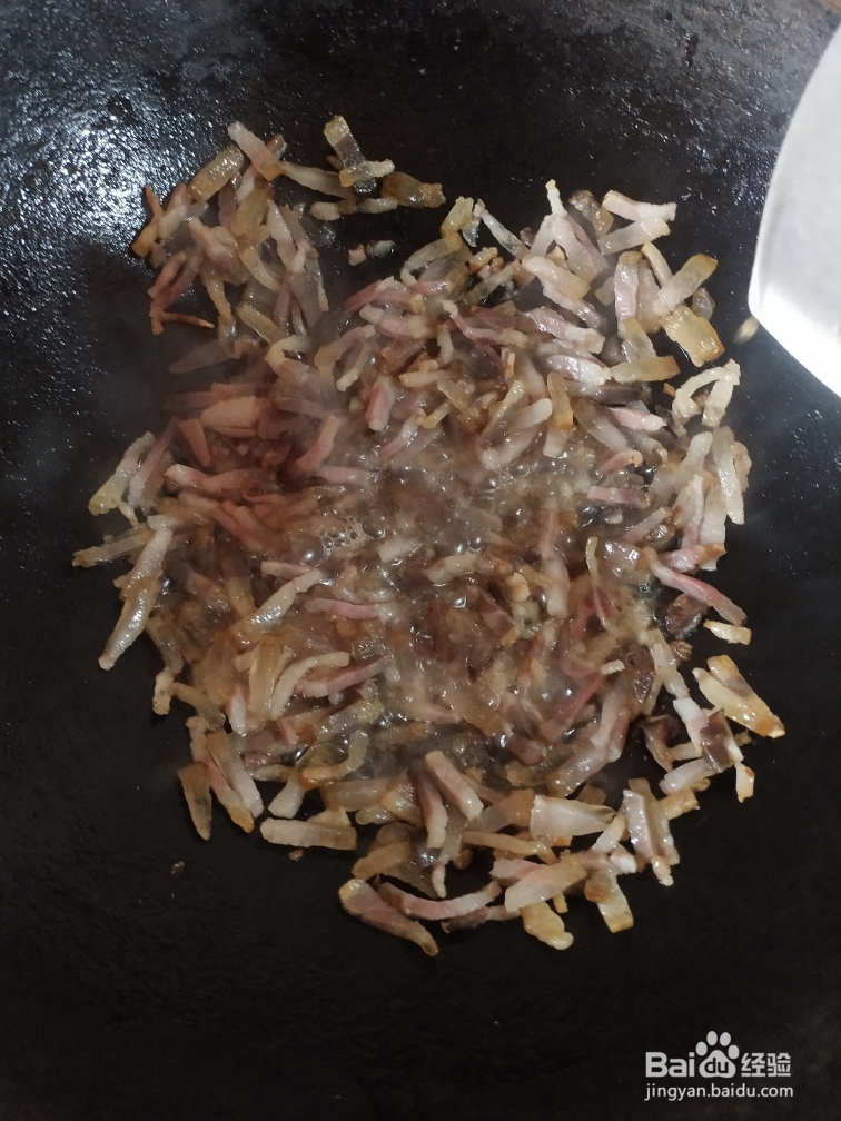 吃不胖的青菜腊肉干饭