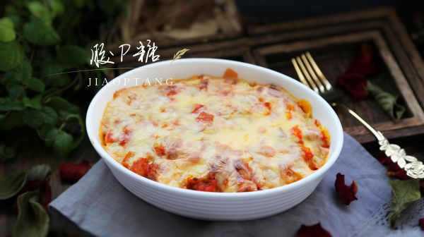 芝士焗番茄肉酱方便面