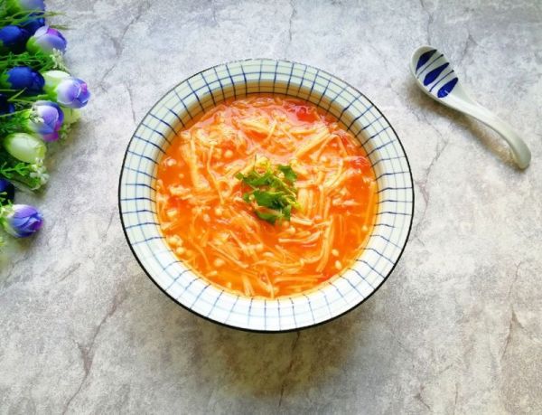 番茄金针菇浓汤