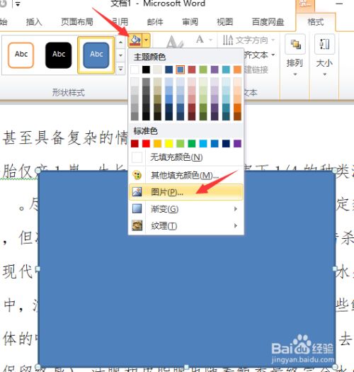 怎样在word中改变图片透明度