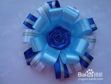 礼品丝带花打法图解