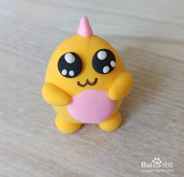 如何用轻黏土做一只肥嘟嘟的小恐龙