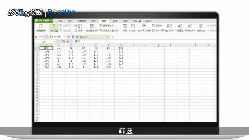 如何使用excel列表排序及筛选