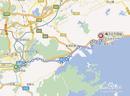 怎样去深圳大梅沙海滩？