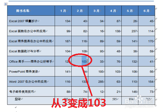 word2010中数据的简单计算