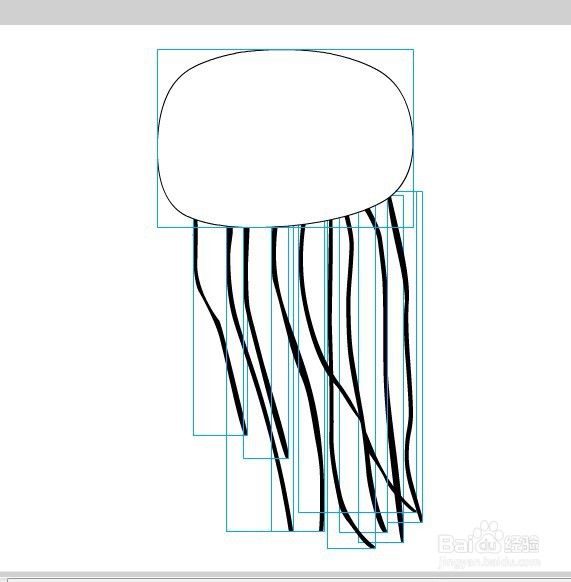 flash如何绘制一只卡通的水母