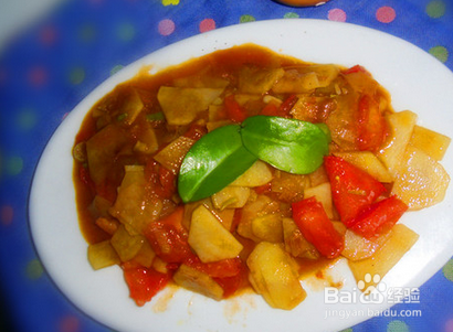 土豆片炒西红柿怎么做