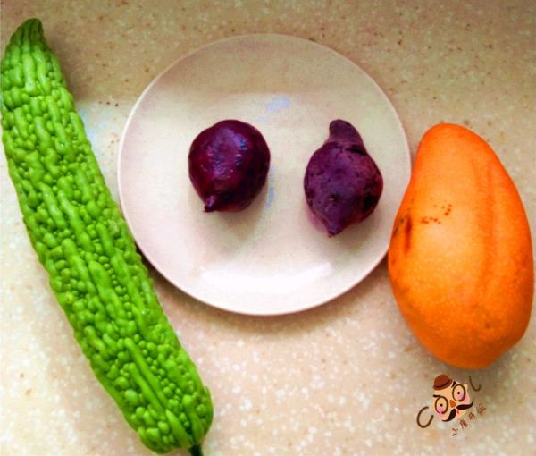 芒果紫薯酿苦瓜