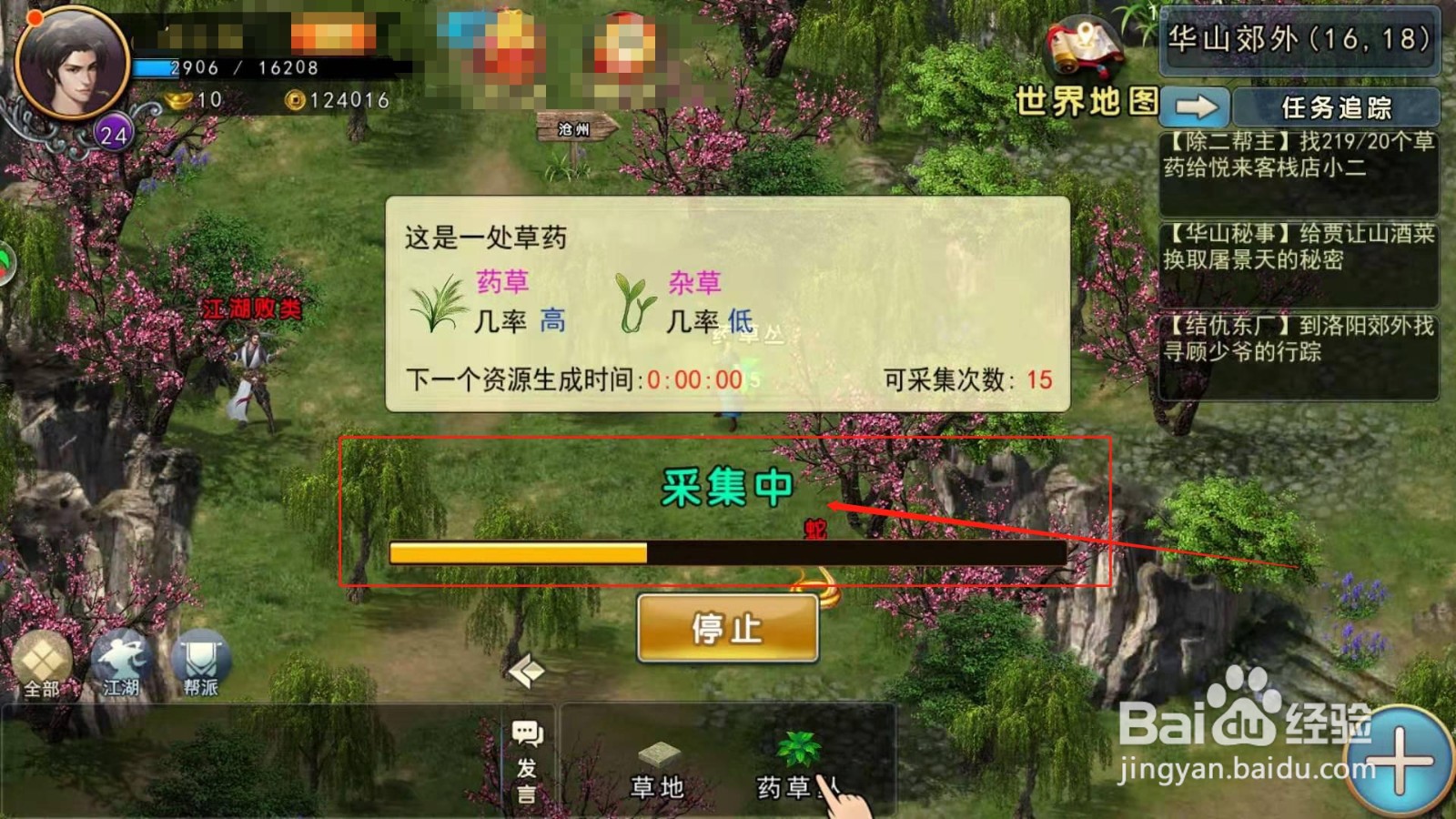 濡沫江湖，如何完成店小二的采药任务