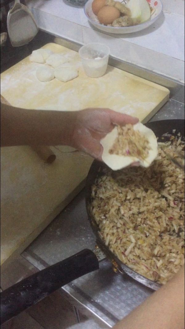 胡萝卜牛肉馅包子