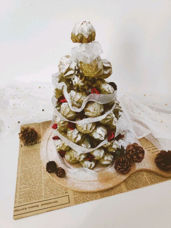 抹茶泡芙圣诞树