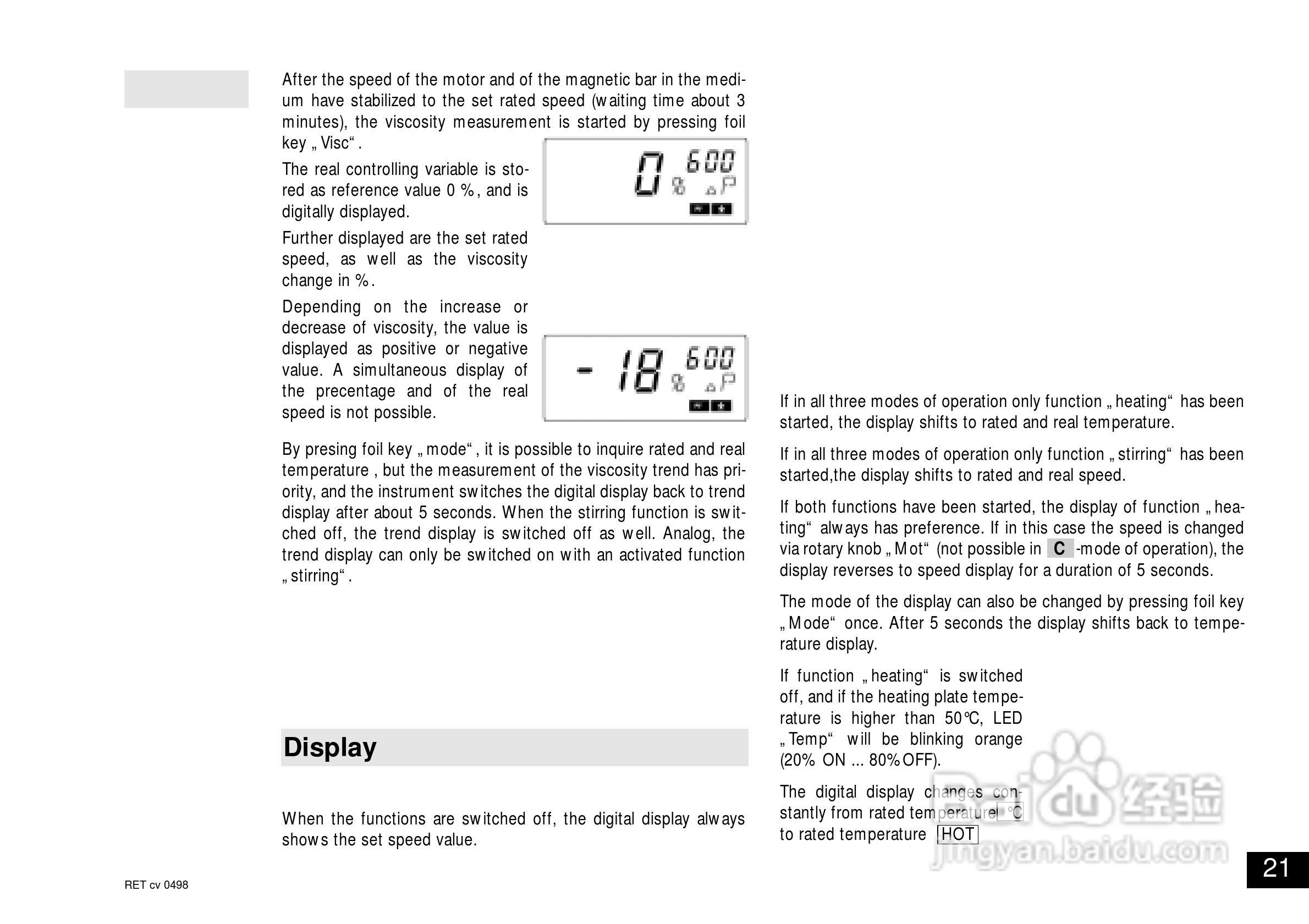 IKA RET控制型安全加热磁力搅拌器使用说明书:[3]