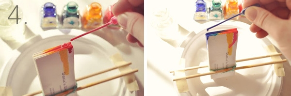 怎样制作漂亮的手工染色名片