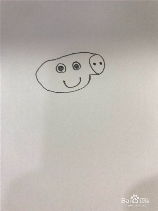 小猪佩奇的简笔画画法