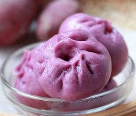 紫薯卡通包子的做法