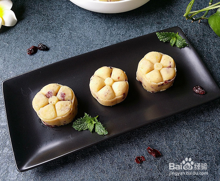 蔓越莓绿豆糕的做法