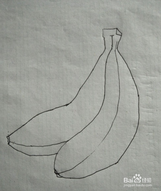 香蕉简笔画教学