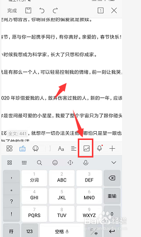 手机WPS文档中如何插入图片
