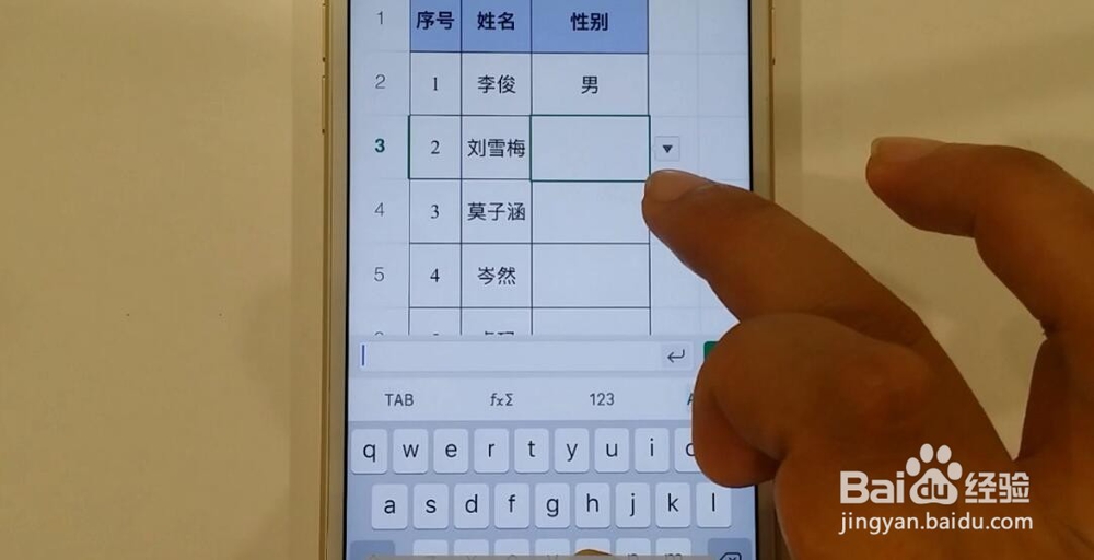 如何在苹果手机WPS的下拉列表中输入其他内容