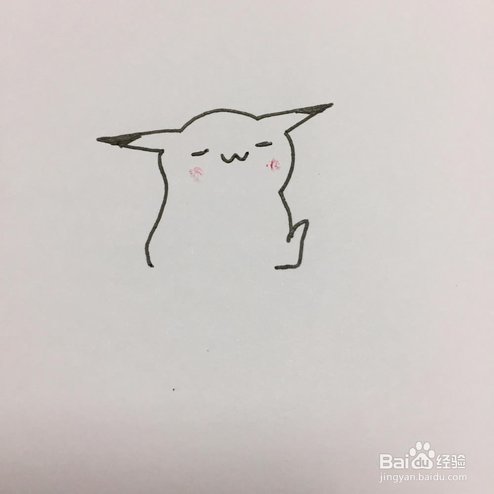 皮卡丘的简笔画