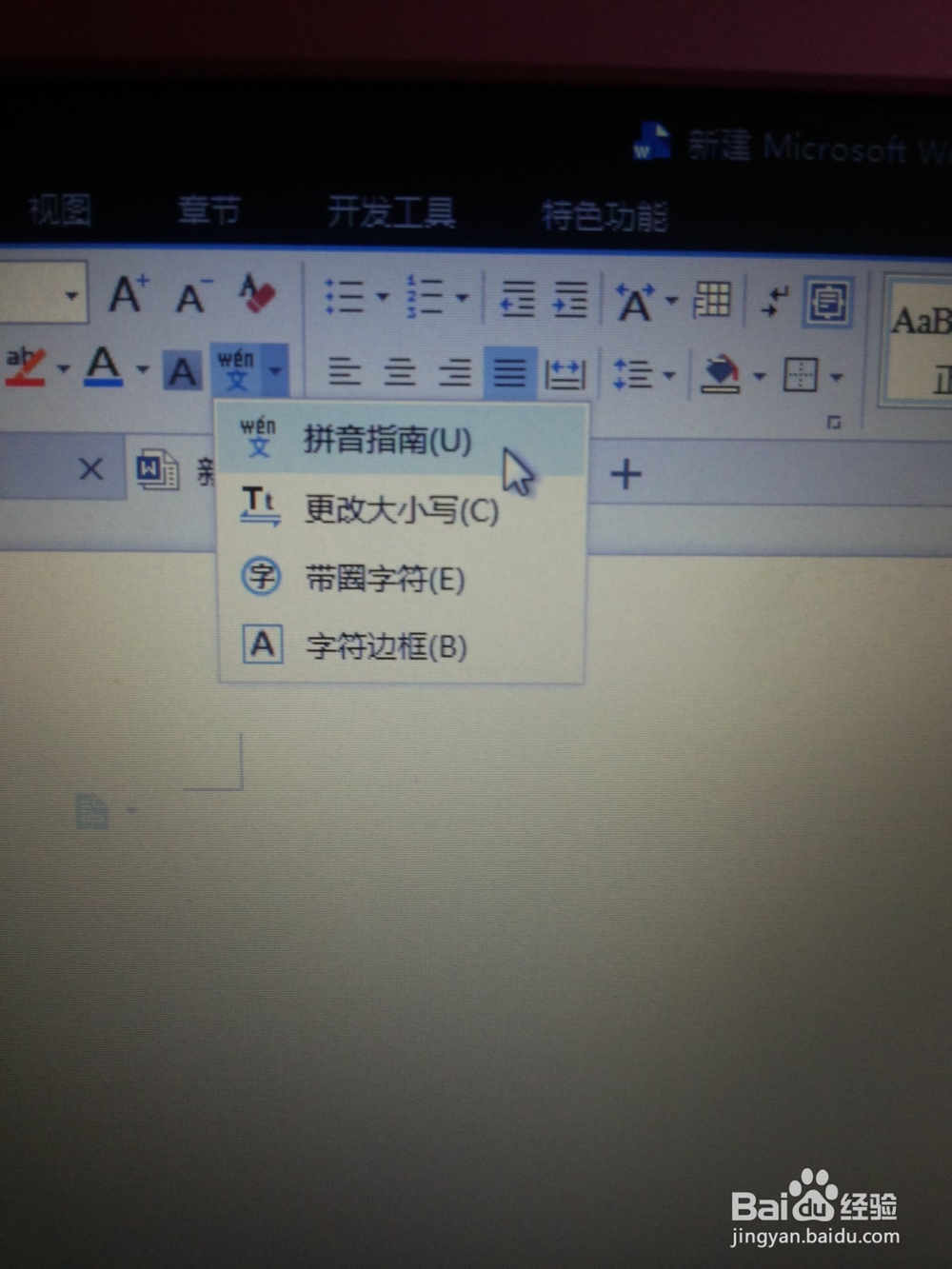 教你用wps文字的拼音指南功能