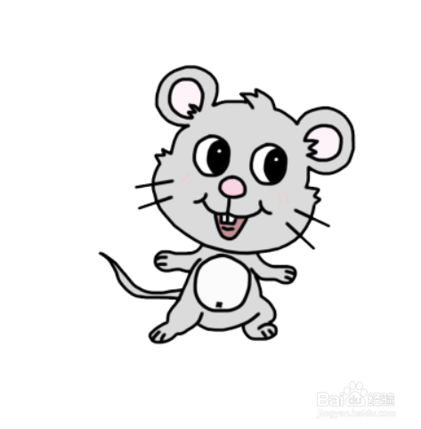 卡通生肖:小老鼠简笔画