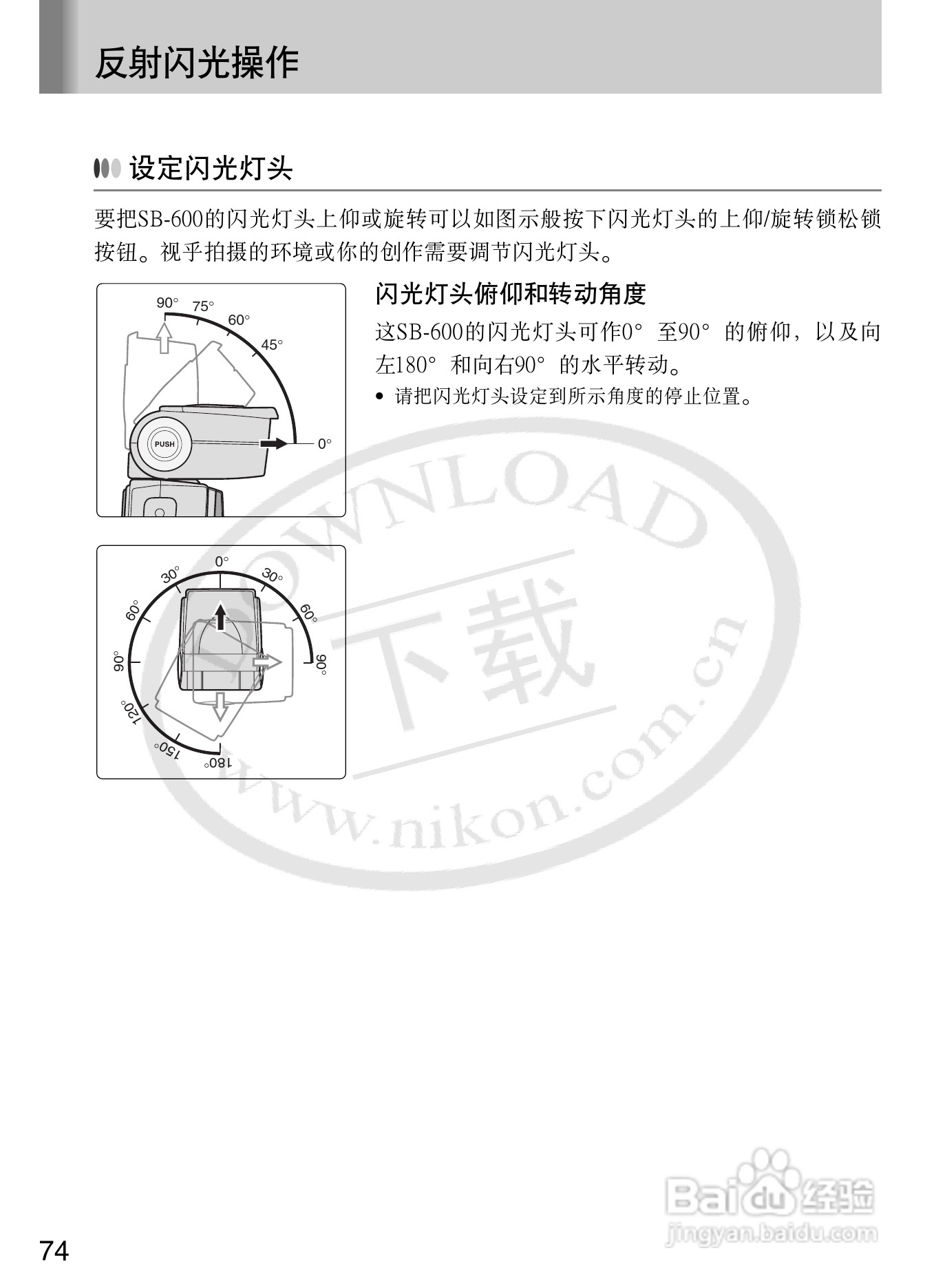 尼康SB-600数码相机使用说明书:[8]