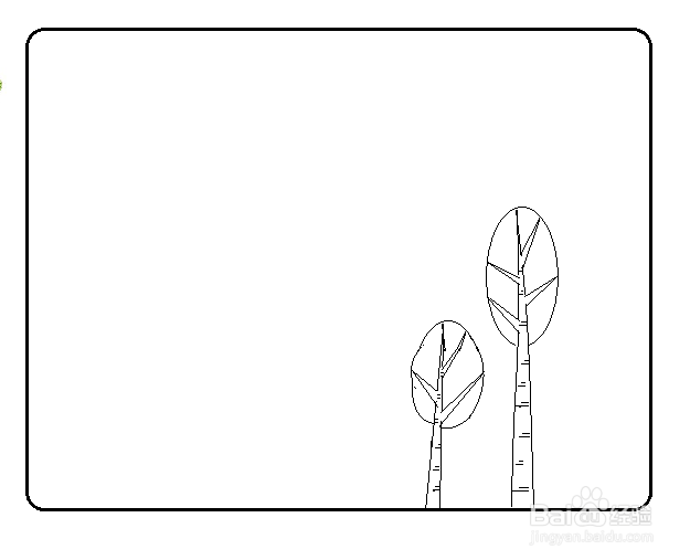 四颗树简笔画