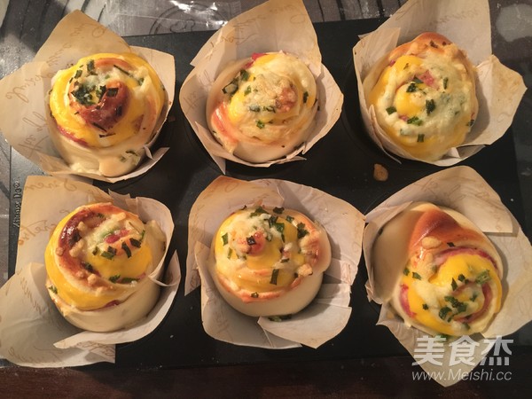 培根芝士面包卷