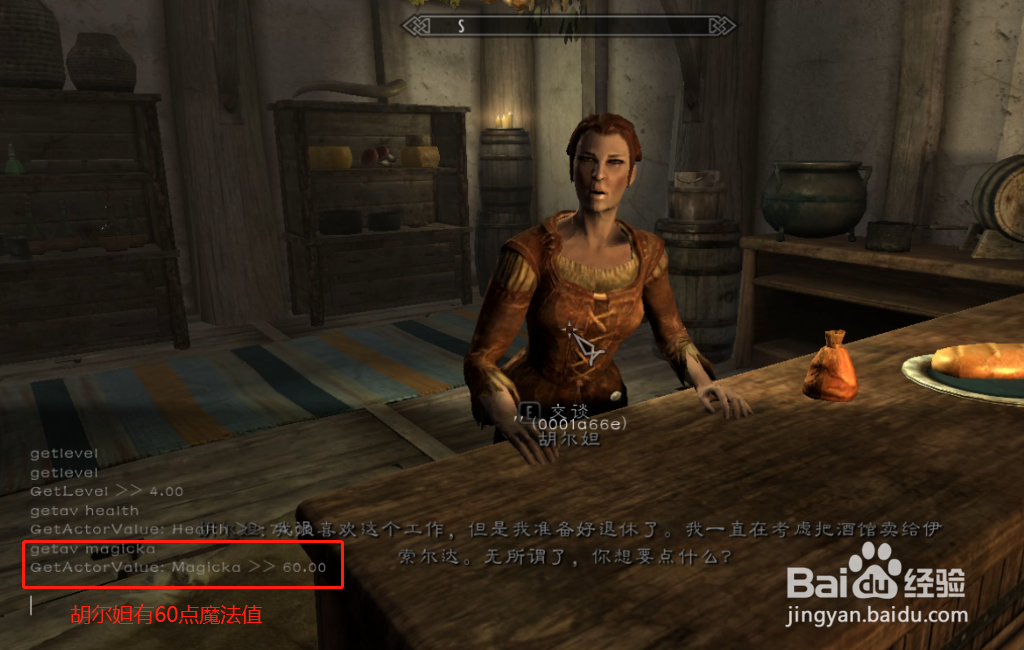 老滚5怎么查看npc数据