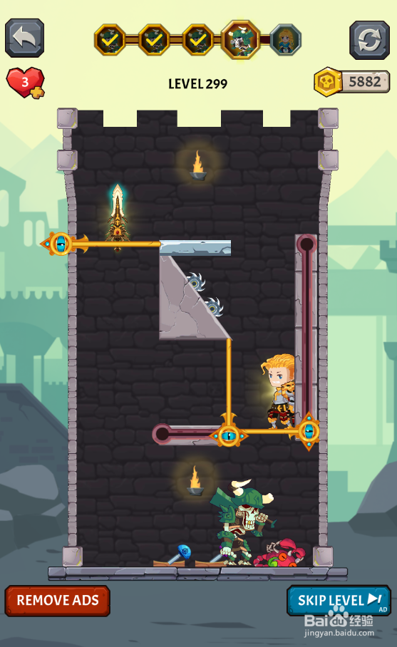 Super Hero Rescure 2的Level 299如何通关？