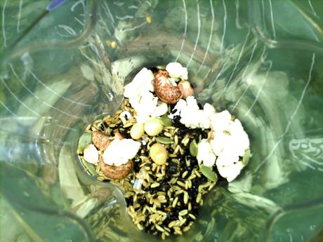 坚果燕麦黑米糊