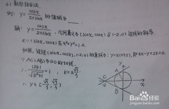 高中数学函数求值域的几种方法