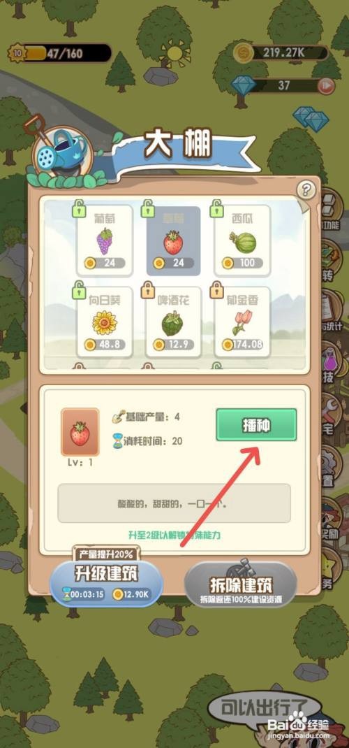 【花语农场】大棚里播种草莓的攻略