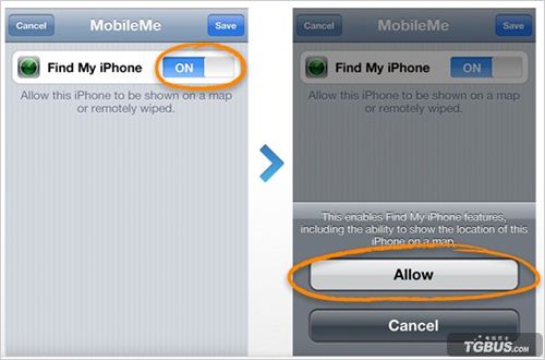 设置免费的Find my iPhone
