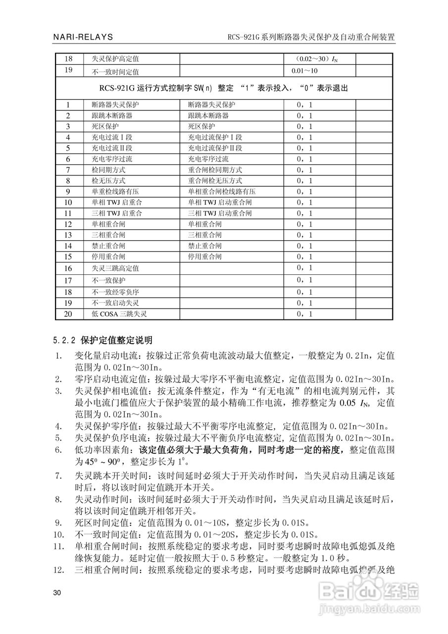 南瑞继保RCS-921G断路器失灵保护及自动重合闸装置使用:[4]