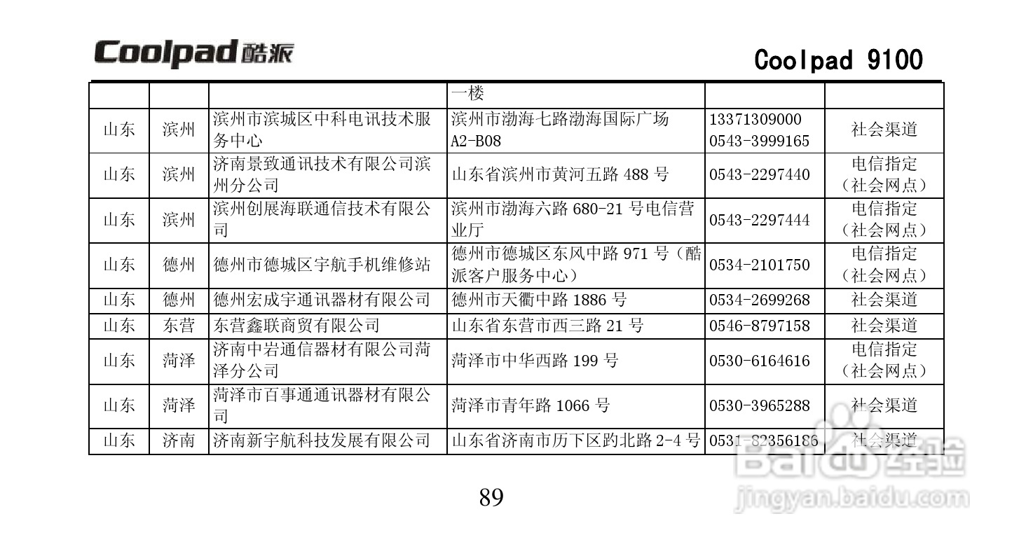 酷派Coolpad 9100手机使用说明书:[10]