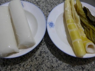 雪菜笋尖炒年糕