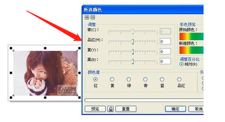 怎么用cdr调整图像颜色?