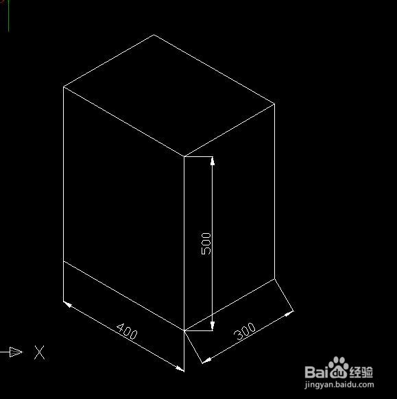 CAD轴测图画的长方体怎么标注