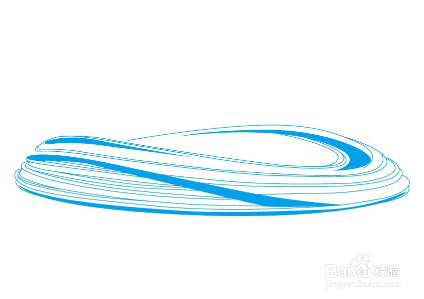 冰丝带体育馆怎么画