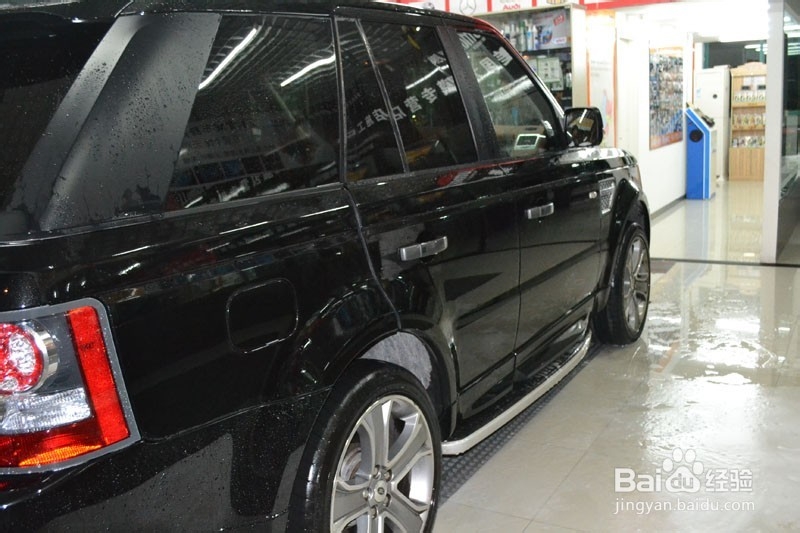 路虎揽胜汽车漆面美容镀晶的效果